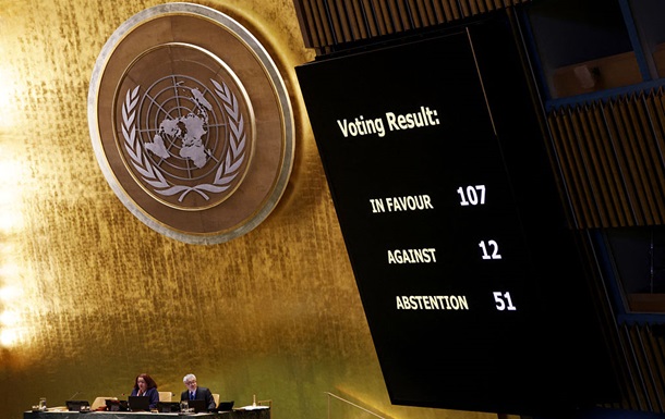 Генассамблея ООН проголосовала за резолюцию в поддержку Украины