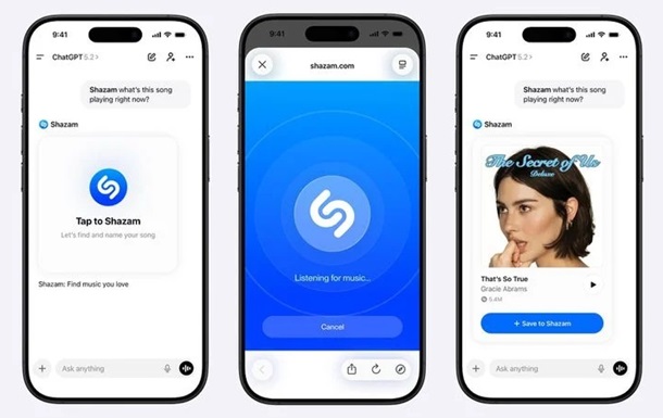 Чат-боту ChatGPT добавили функцию распознавания музыки