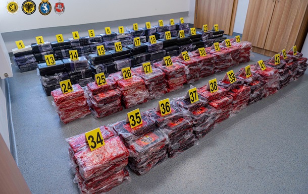 У Литві вилучили понад тонну кокаїну