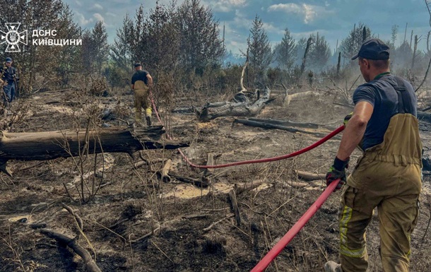 Масштабні пожежі в Чорнобильській зоні