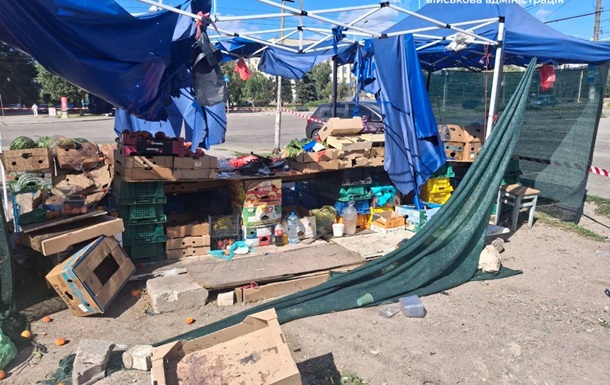 Російський дрон вдарив по овочевому кіоску в Запоріжжі: троє поранених