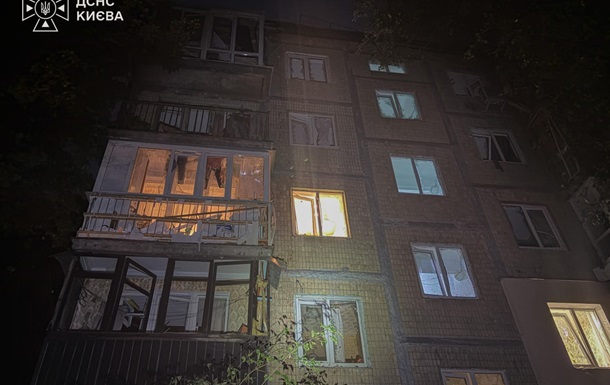 В двух районах Киева произошли прилеты