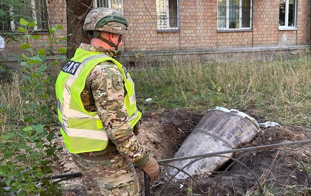 В Киеве нашли неразорвавшуюся баллистику