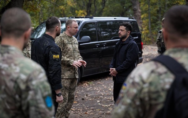 Зеленський прибув на Лиманський напрямок