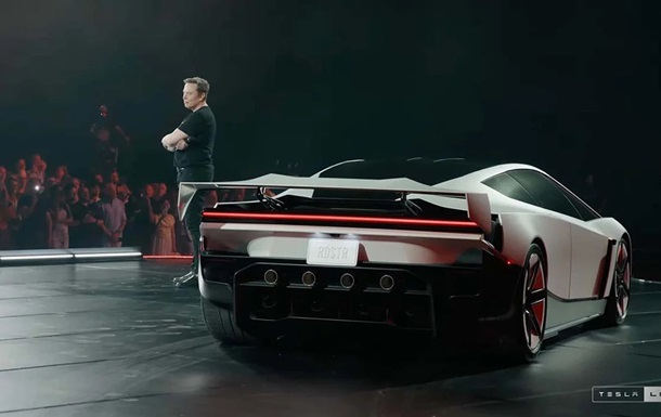 Tesla показала презентацию летающего Roadster Rocket