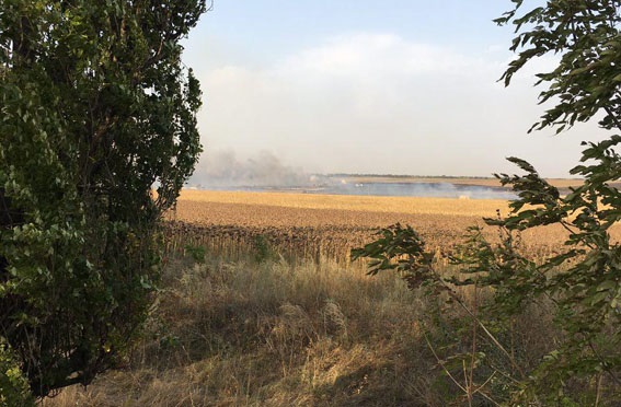Пожежу під Маріуполем вважають підпалом