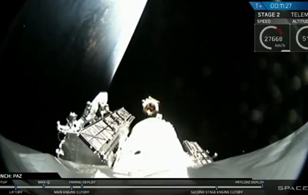 SpaceX запустила ракету зі супутниками для глобального інтернету